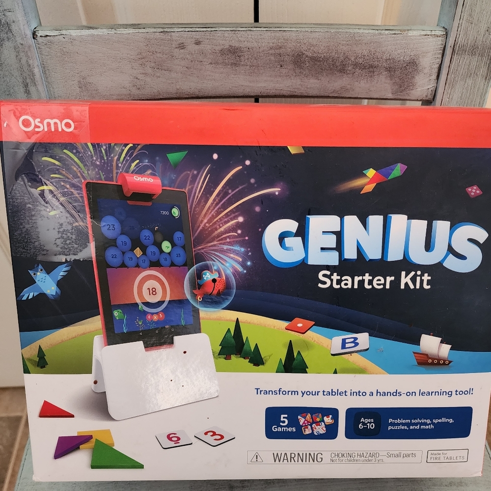 like New Osmo Genius Starter Kit PLUS Coding Kit for Fire Tablets